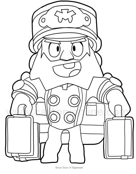 brawl stars ausmalbilder skins|Brawl Stars Coloring Pages